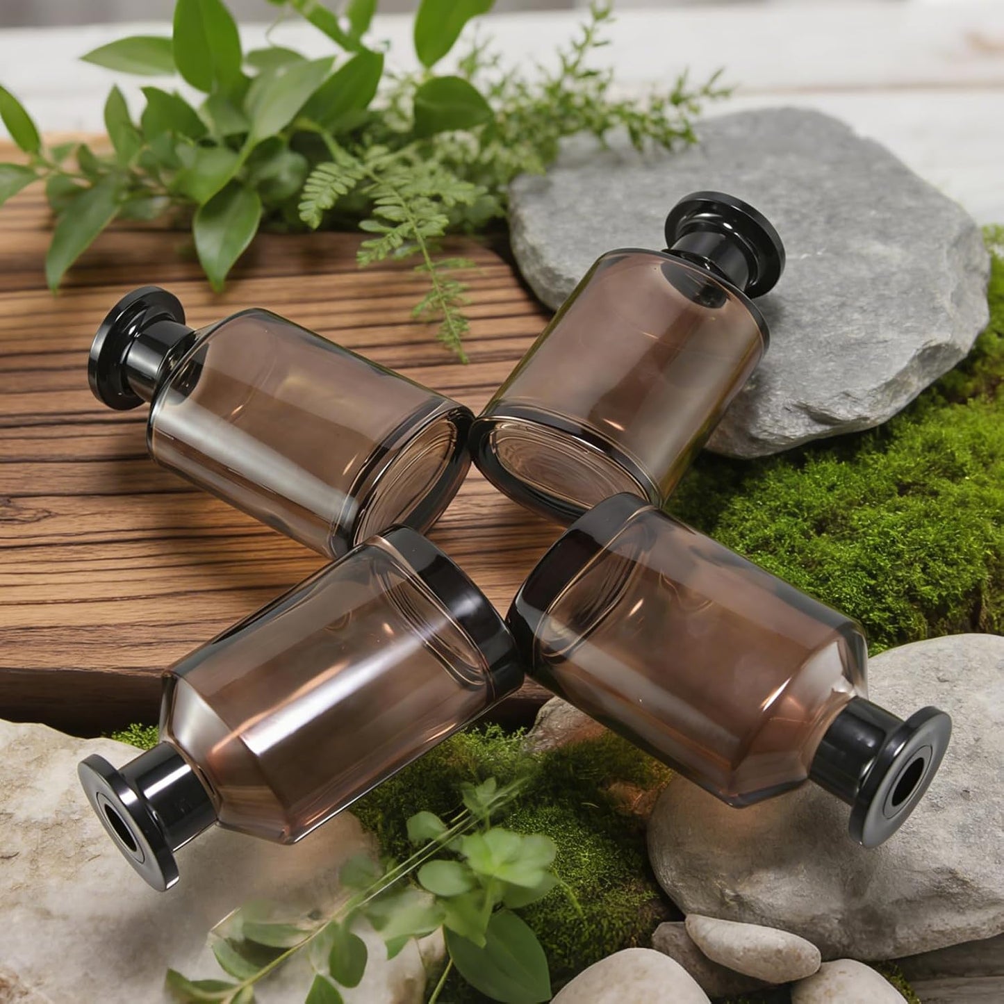 Reed Diffuser Sets Refillable Cosmetic Spray Bottles Home Fragrance Accessories Oil Dispensing Bottles Liquid Distribution Bottle DIY Empty Bottle Flat