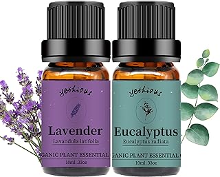yethious Lavender Eucalyptus Essential Oil Organic Pure Plant Lavender Oil Essential Oil for Diffuser, Skin, Hair Care