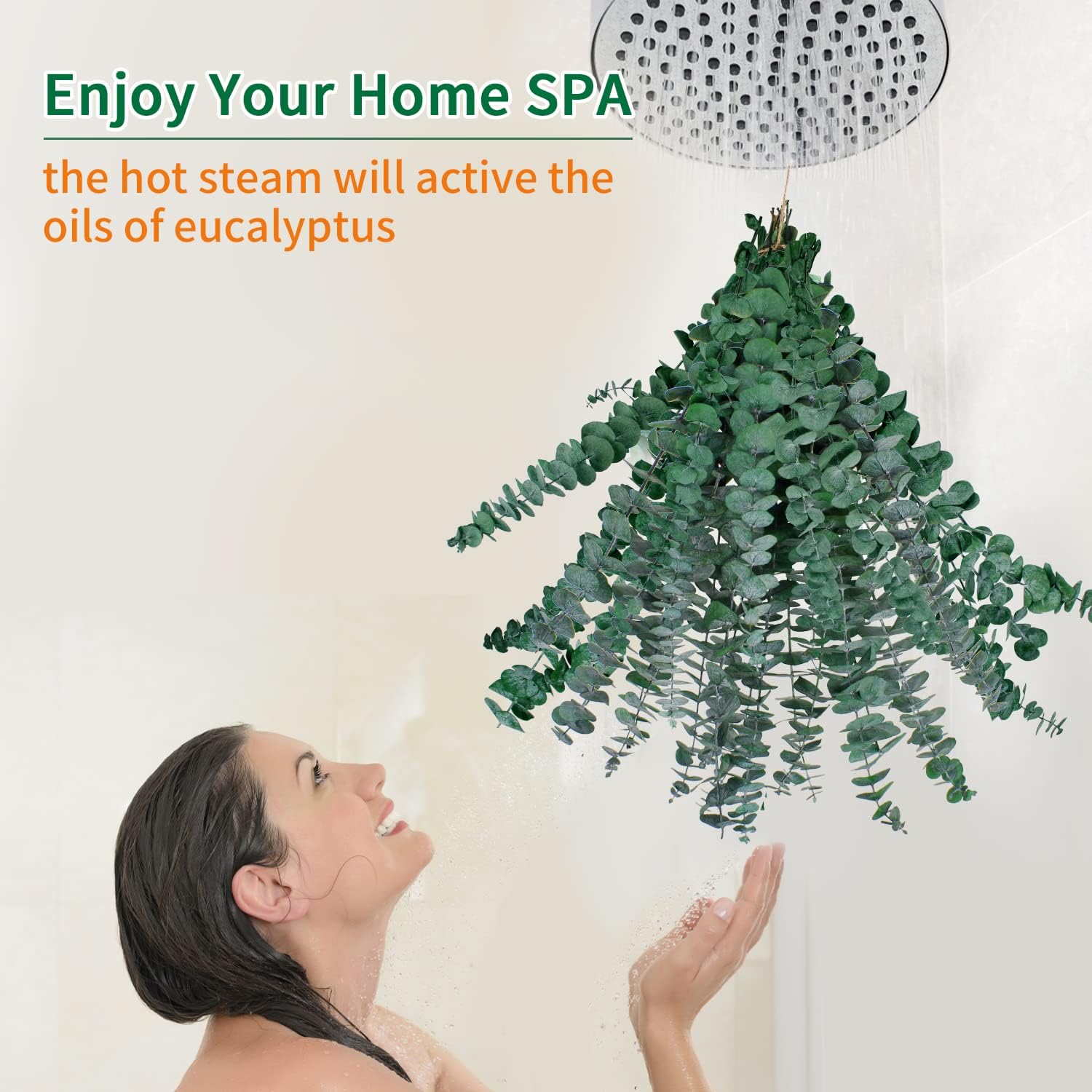 20 Pcs Dried Eucalyptus for Shower - Real Eucalyptus Stems,17'' Fresh 100% Natural Leaves & Aromatic for Shower Spray, Home Decor, Party Present, Wedding Gift