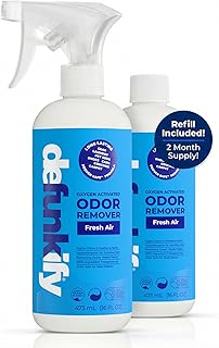 Fabric Freshener Spray, 32oz. 'Fresh Air' Odor Remover Spray. Shoe Deodorizer, Carpet Deodorizer, Odor Eliminator for Strong Odors Cleaning Supplies. ProvenSafe™ Fabric Freshener for Sensitive Gear