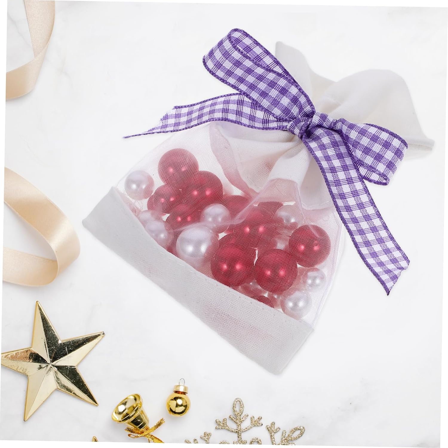 Empty Sachet Bags for Scented Lavender 10pcs Linen Fragrance Pouches Drawstring