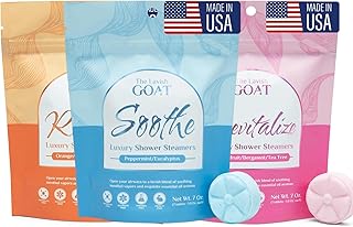 The Lavish Goat USA Made Shower Steamers 21 Count – Aromatherapy Shower Bombs - Tablets for Relaxation & Stress Relief