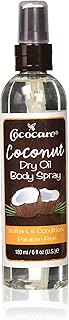 Cococare Coconut Dry Oil Body Spray 6 Oz - Travel Size Oil Spray for Healthy Skin
