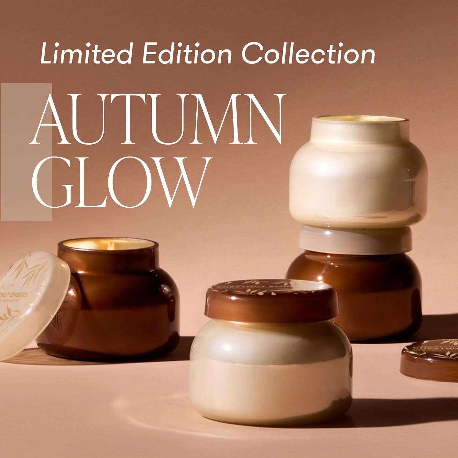 Capri Blue Autumn Glow Fall, Soy Wax Blend Luxury Candles,- Home Decor Gifts for Women & Men,Notes of Tropical Fruits & Sugared Citrus (Volcano, 19 Oz)