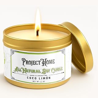 Coco Limone Pet Odor Eliminator Candle, Coconut Lime Scent, 6oz, Eco-Friendly Soy Wax, Made in USA, Pet-Safe, Natural Odor Removal Candle, Non-Toxic, Phthalate-Free, Cotton Wick