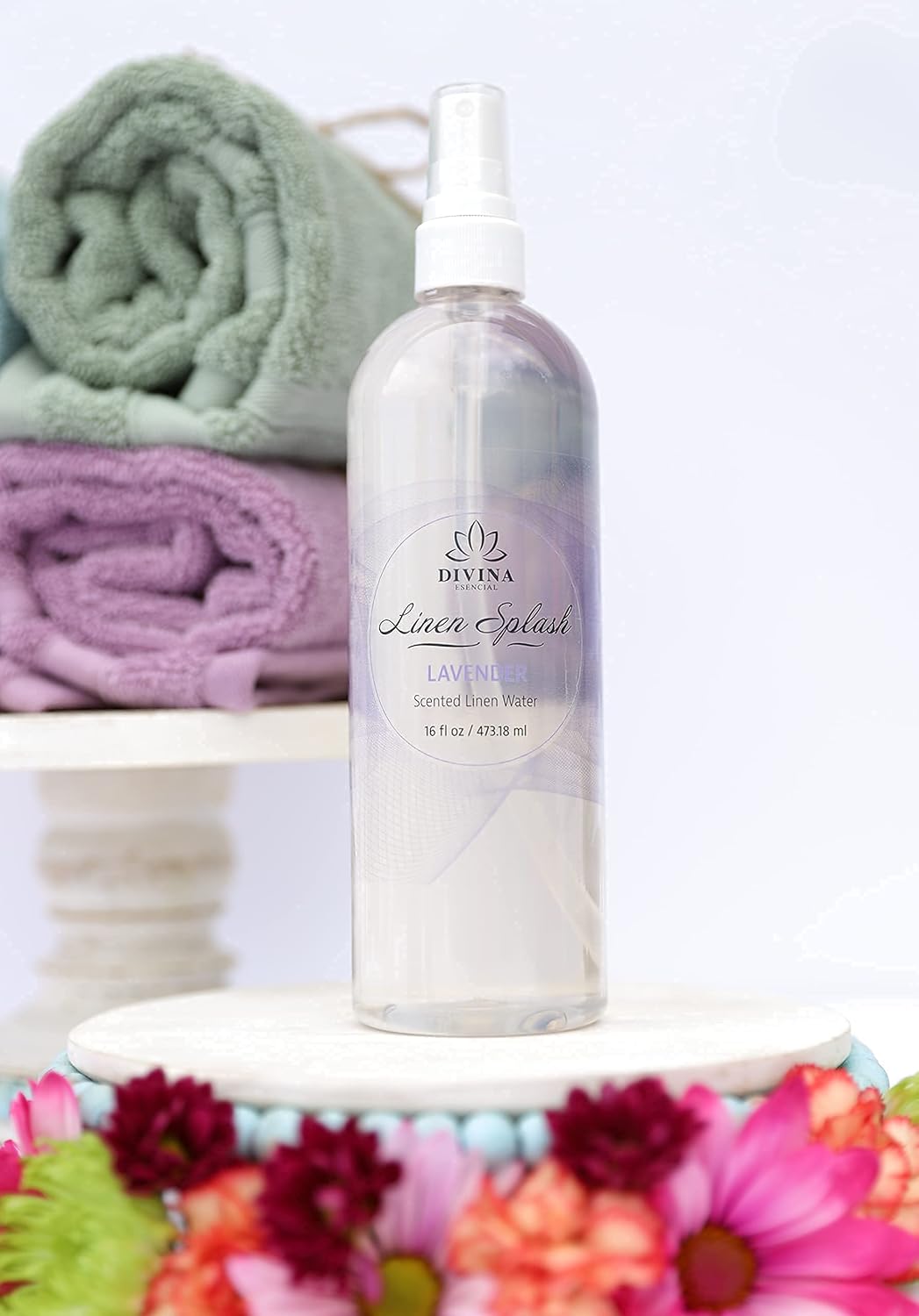 Lavender Linen and Room Spray Air Freshener 16oz. Aromatherapy Spray for Relaxation and Sleep. Pillow spray, Linen Mist, Fabric Spray, Laundry Basket or just Spray Around The House