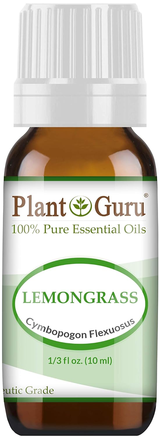 Lemongrass Essential Oil 10 ml 100% Pure Undiluted Therapeutic Grade for Aromatherapy Diffuser