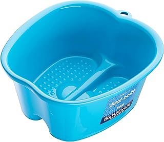 Mantello Foot Bath, Extra Large, Foot Soaking Tub - Pedicure Bowl - Foot Soak Tub (Blue)
