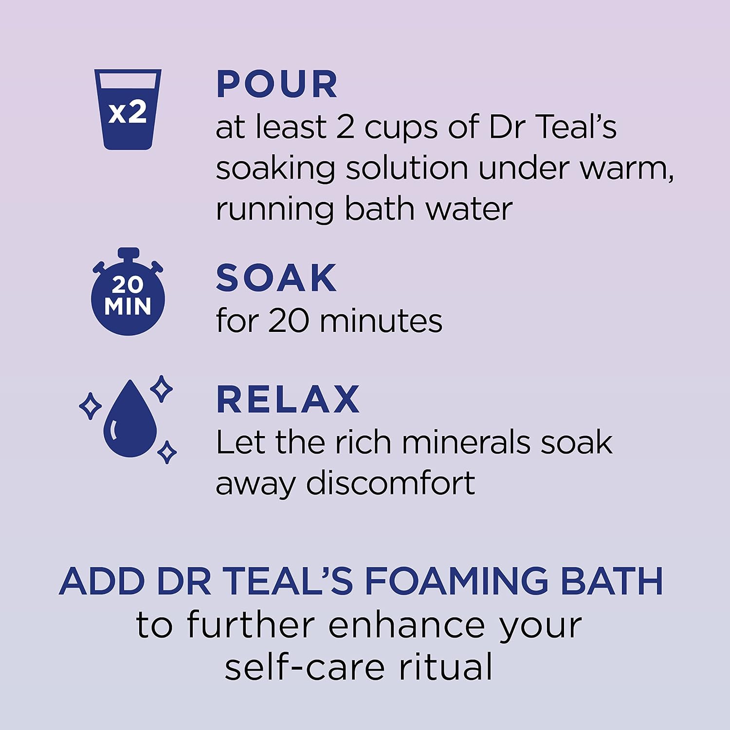 Dr Teal's Foaming Bath with Pure Epsom Salt, Sleep Blend with Melatonin & Pure Epsom Salt Soak, Sleep Blend with Melatonin, Lavender & Chamomile Essential Oils, 3 lbs (Pack of 4) (Packaging May Vary)