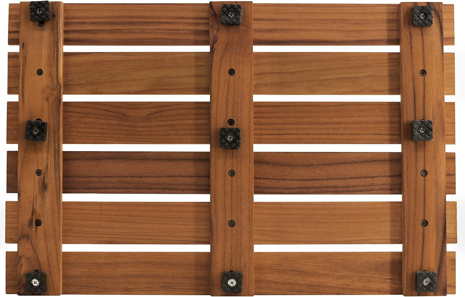 Teak Bathtub Tray and Teak Shower Mat S Bundle