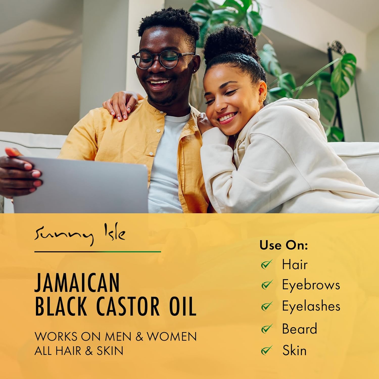 Sunny Isle Jamaican Black Castor Oil - Moisturizing, Thickening, Repairing - 8 Fl Oz