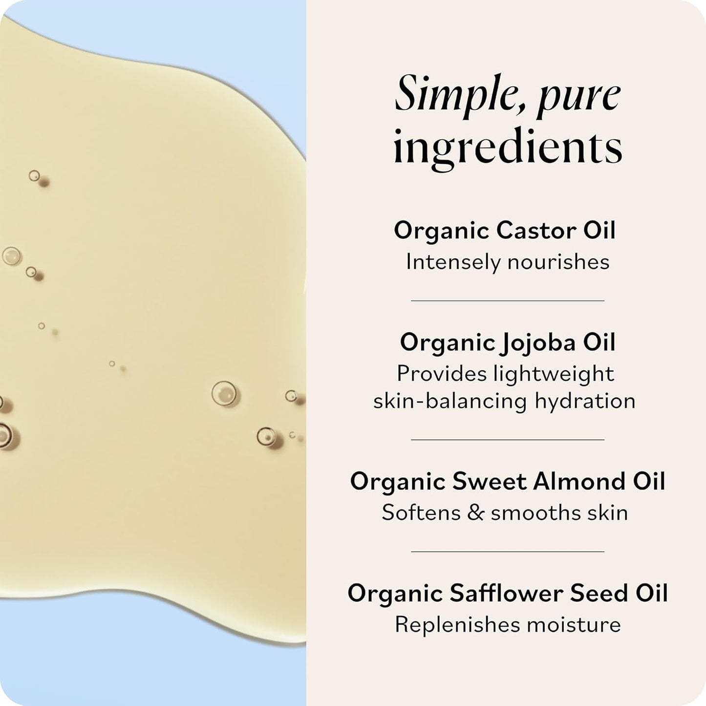 Sky Organics - Organic Light Golden Castor Oil (6 fl oz/177 mL) Conditions Hair, Skin, Brows, Scalp - Castor Oil Organic - Jojoba, Safflower Seed, Sweet Almond - Vegan, Cruelty Free, Beauty, Hair Care