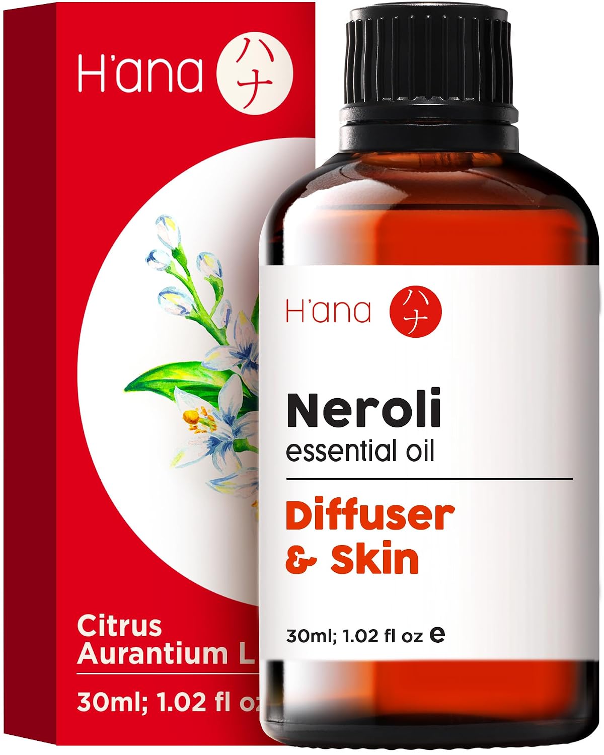 H'ana Neroli Oil - 1.02 Fl Oz Neroli Essential Oil for Hair