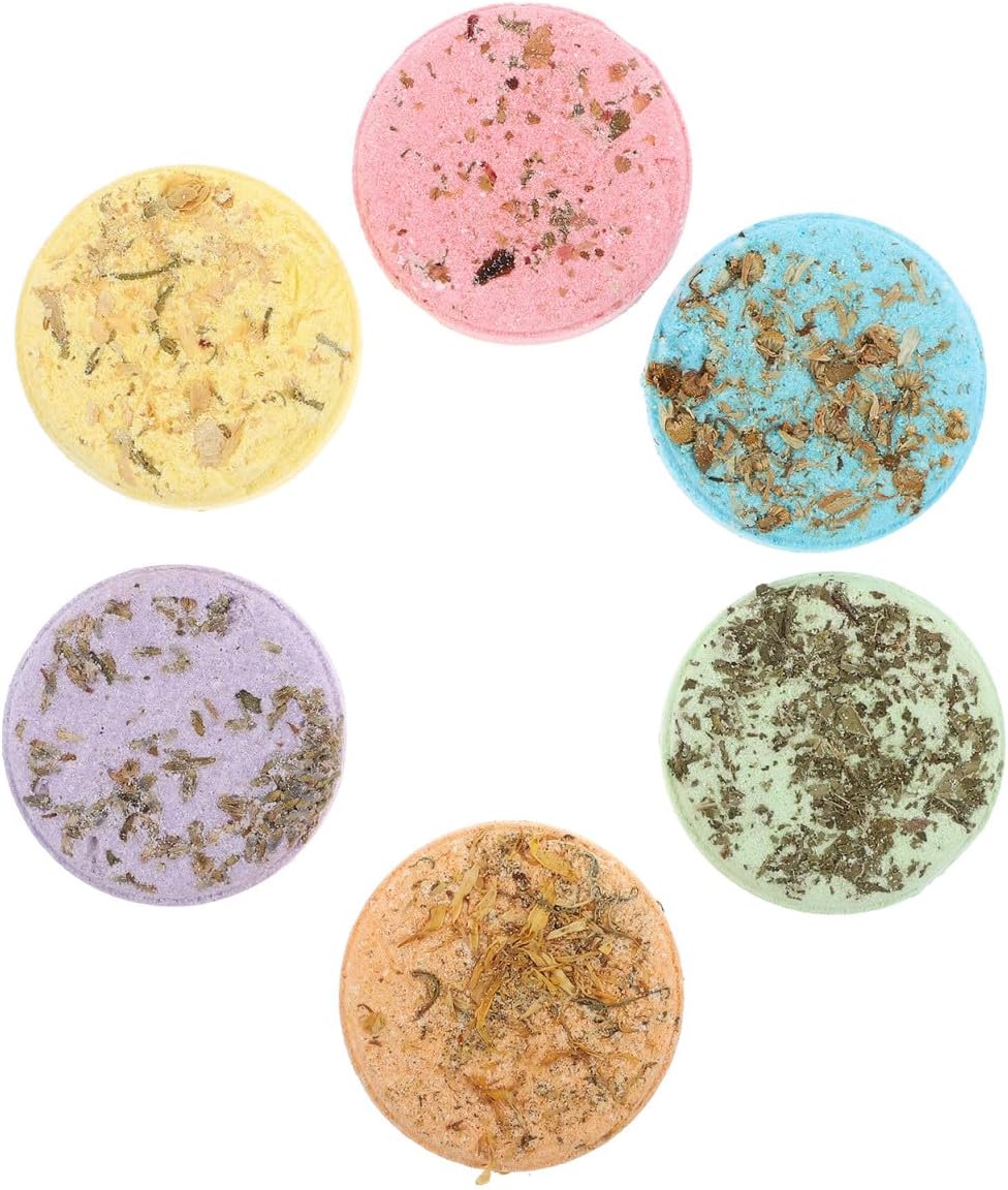 6pcs Aroma Bath Flakes Shower Bombs Bath Accessories Sheets Aroma Tablets Refreshing Experience