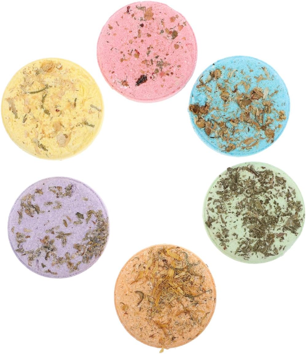 LIFKOME Aromatherapy Steam Sheets 6-Piece Set Relaxing Shower Bombs for Personal Spa Infused Aroma Sheets for Stress Relief and Relaxation