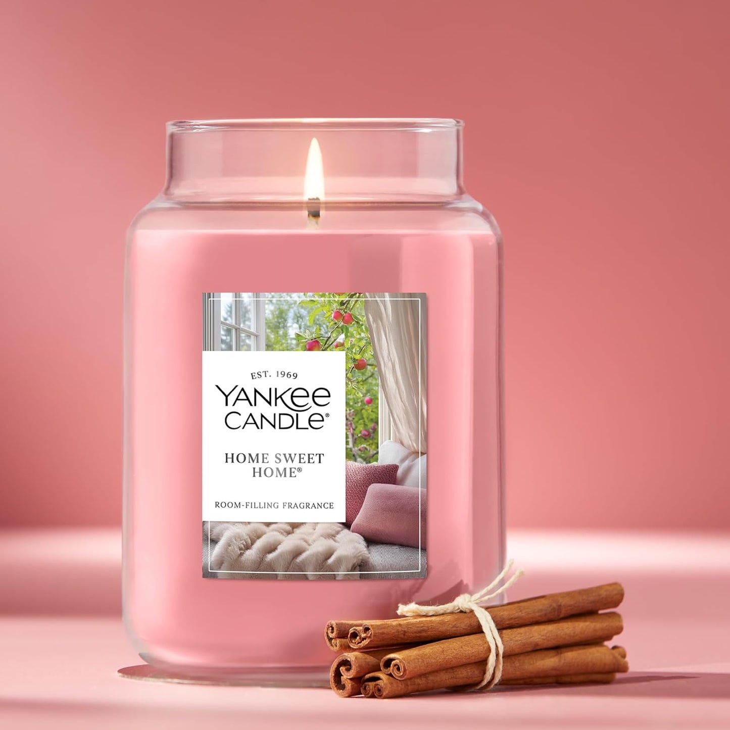 Yankee Candle Home Sweet Home Scented Candle, 22oz Large Jar, Up to 150 Hour Burn Time, Giftable