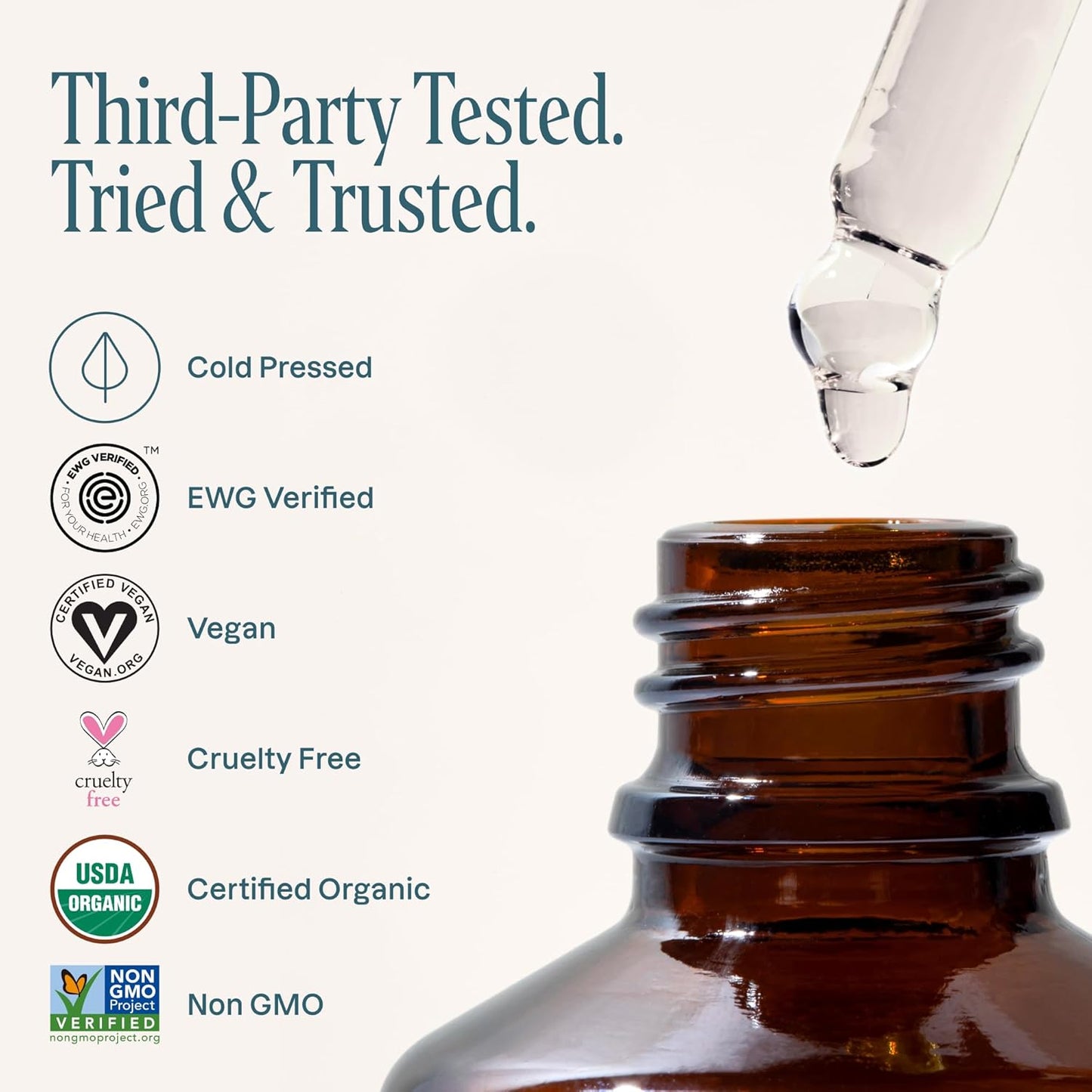 Cliganic Castor Oil Organic Cold Pressed, 100% Pure (8oz with Eyelash Kit) - For Eyelashes, Eyebrows, Hair & Skin | Bulk, Natural Unrefined Hexane-Free | DIY Carrier Oil