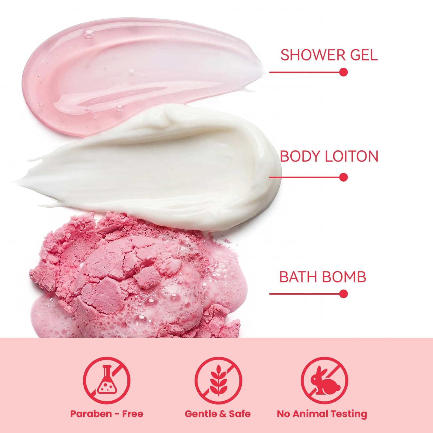 spa luxetique Gift Set For Women, Bath Sets for Women Gift, 8 Pcs Rose Spa Basket Includes Bubble Bath, Shower Gel, Body Lotion, Mom Birthday Gifts, Mother‘s Day Gifts for Her