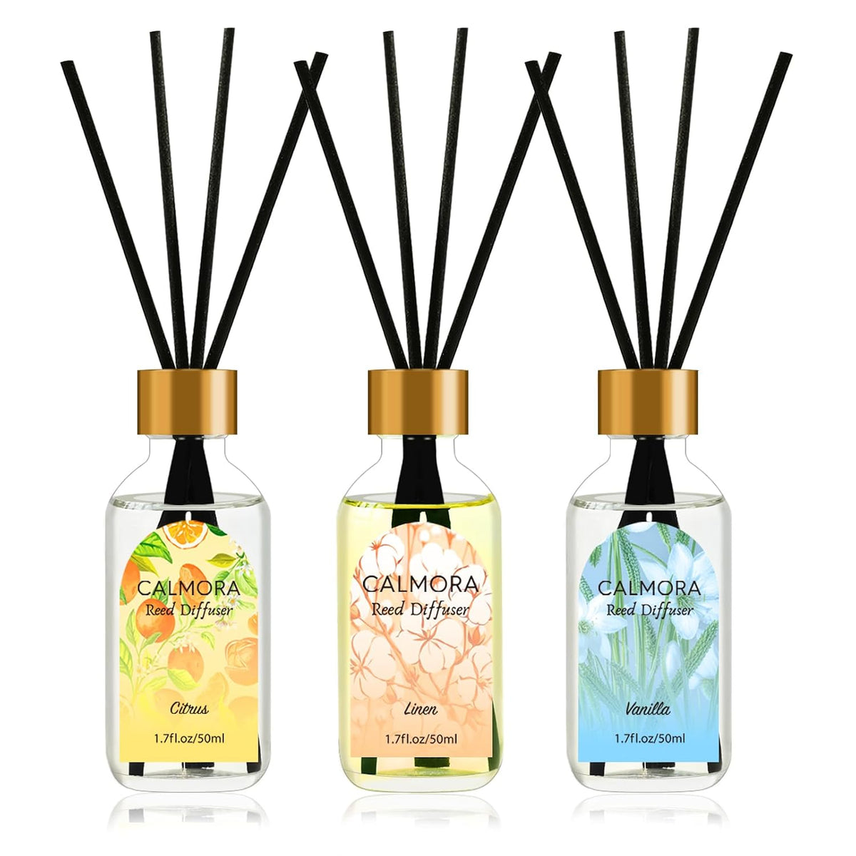 CALMORA Reed Diffuser Set of 3