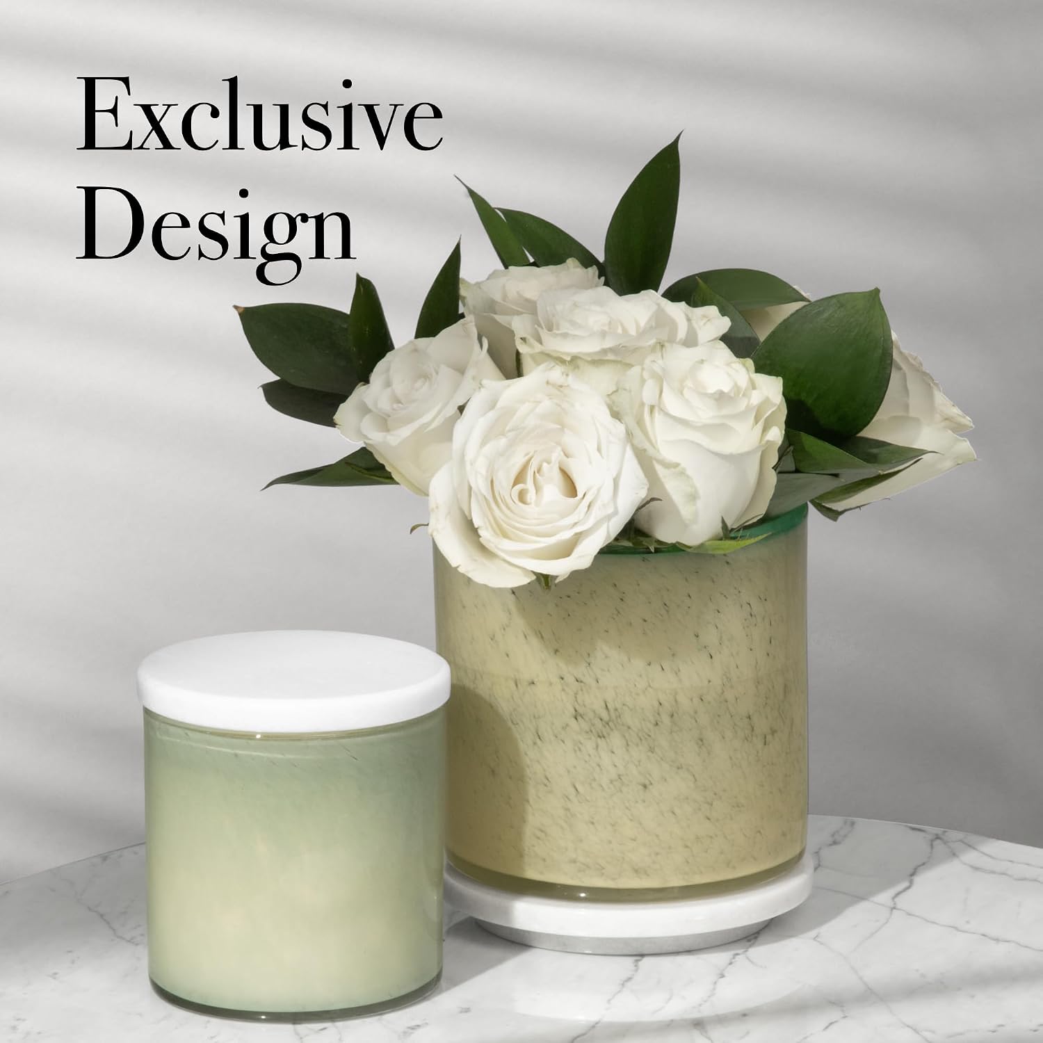 LAFCO New York Classic Candle Lid - White Polished Marble