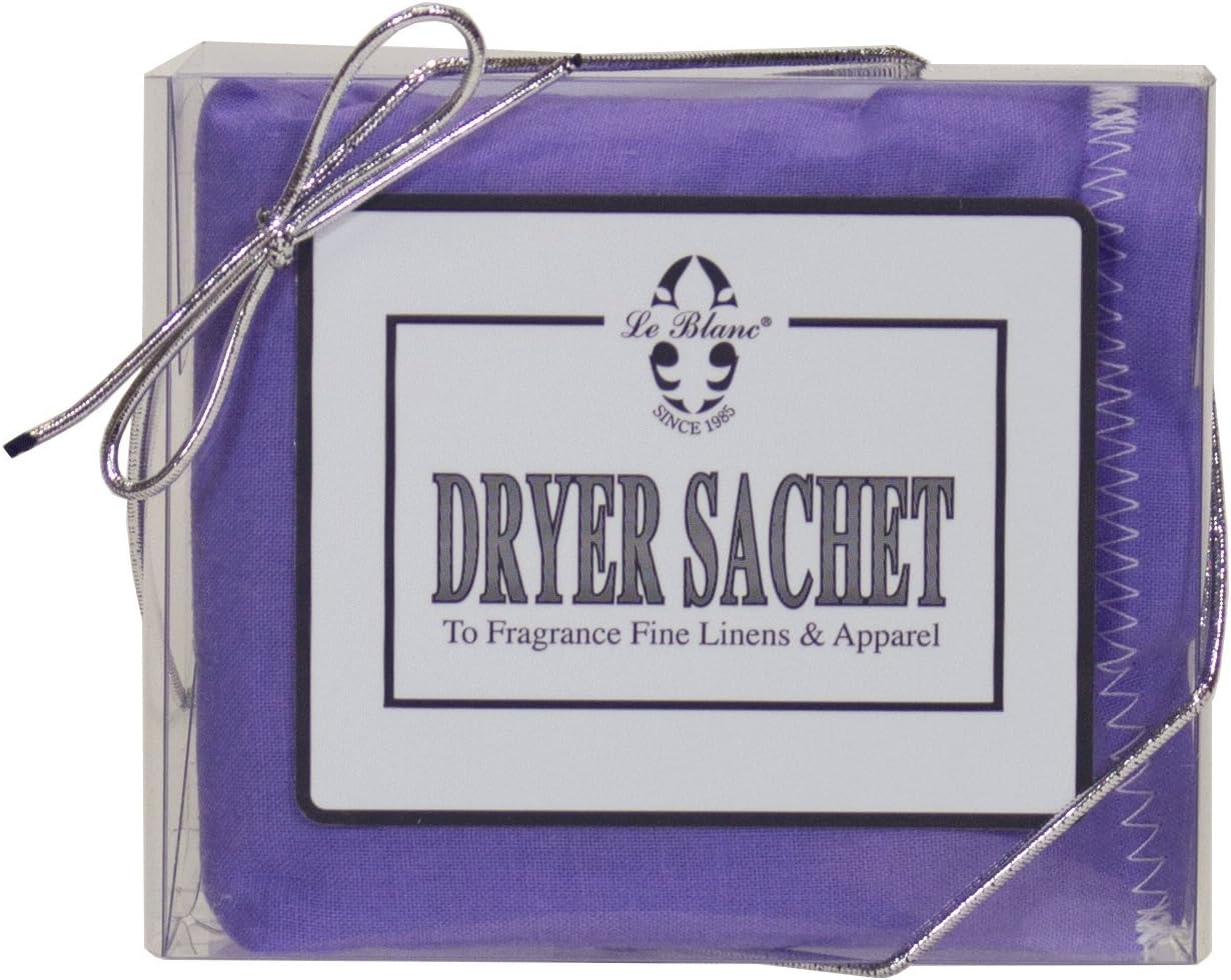 Le Blanc® Lavender Single Pack Dryer Sachet - Luxury Scented Fabric Sachet for Your Dryer (1 Pack)
