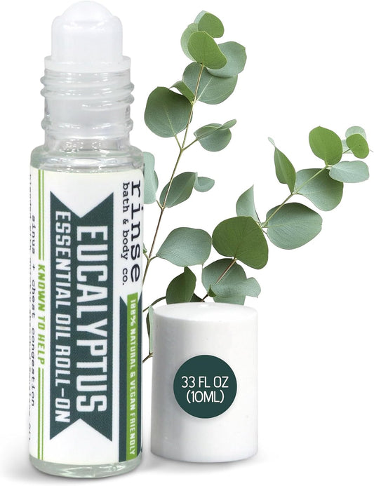 Rinse Bath & Body Eucalyptus Essential Oil Roll-On Squalane 0.35 oz