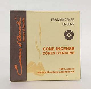 Maroma Eda Cone Incense, Frankincense, 10 Count