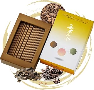 Hasegawa | Hasegawa Original Low Smoke Japanese Incense Sticks | Agarwood & Sandalwood Blend | No Synthetic Fragrances (Mini, A Blend of Agarwood & Sandalwood)
