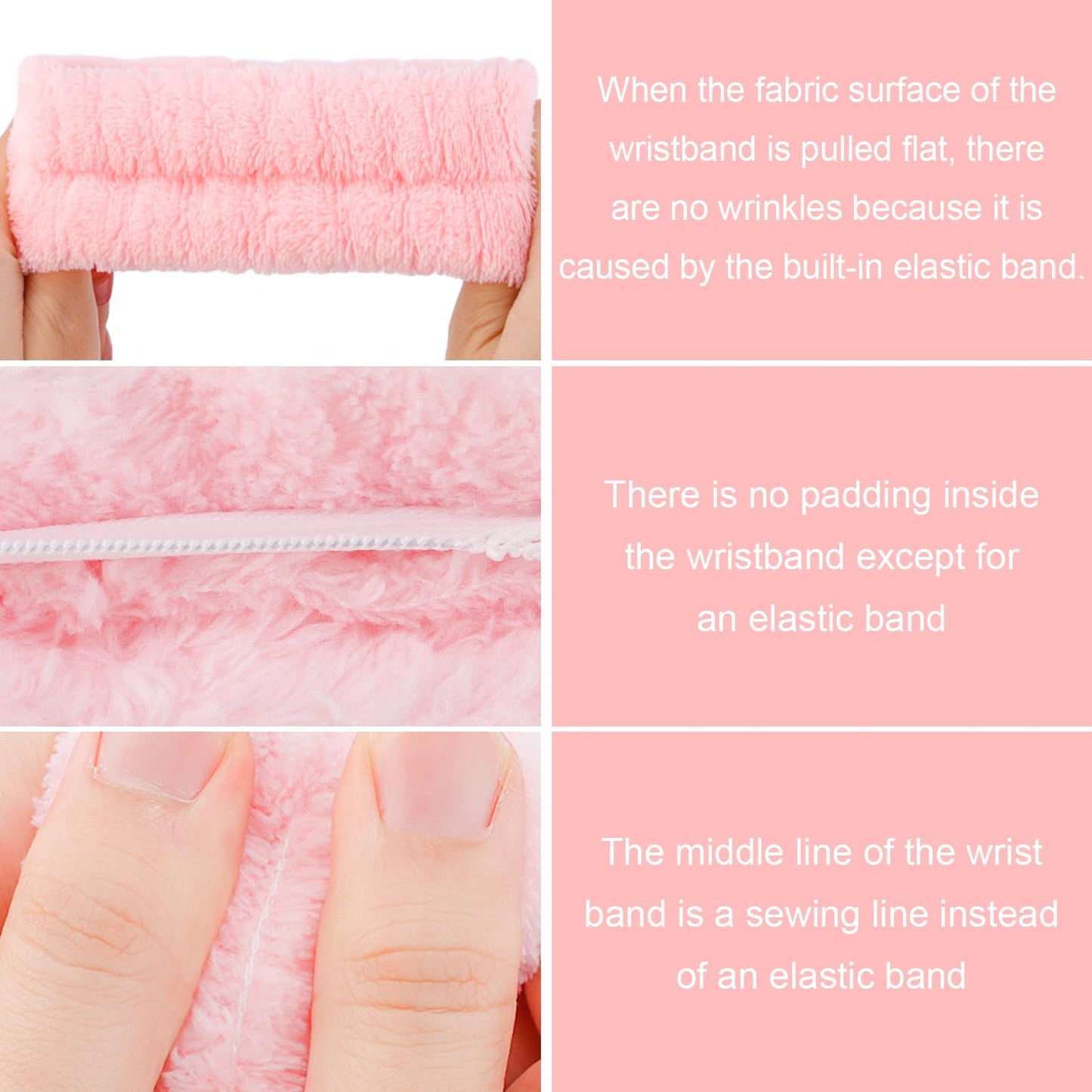 SuPoo 9 Pcs Skincare Headbands Snail Spa Headband and Wristband Set Alien Pink Face Wash Wristbands Cute Makeup Hair Band for Washing Face Wrap Head Towel Wrist Towels for Shower