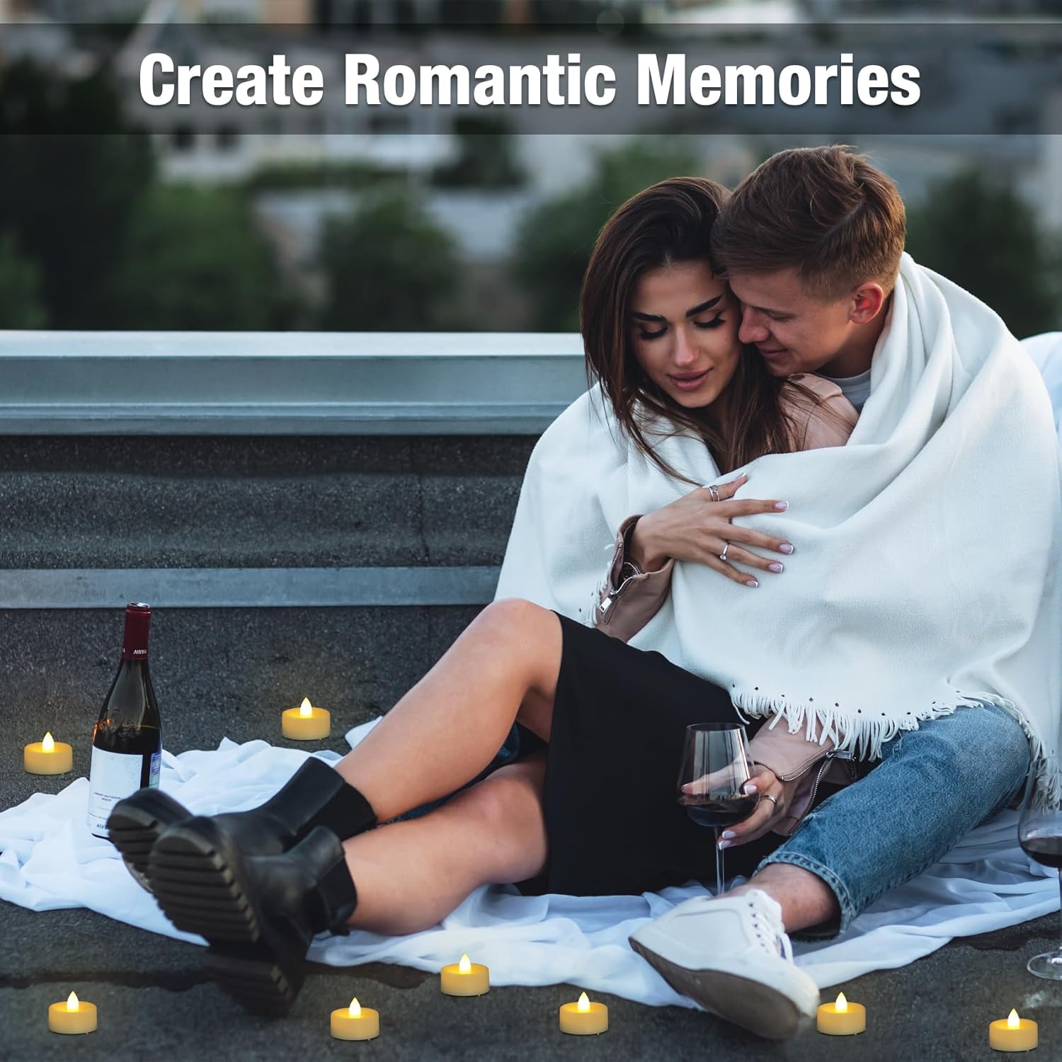 50 Pack Flameless LED Tea Lights Candles Battery Operated, Flickering Electric Fake Tealights Candles for Wedding, Party, Festival, Votive, Table, Home Decor
