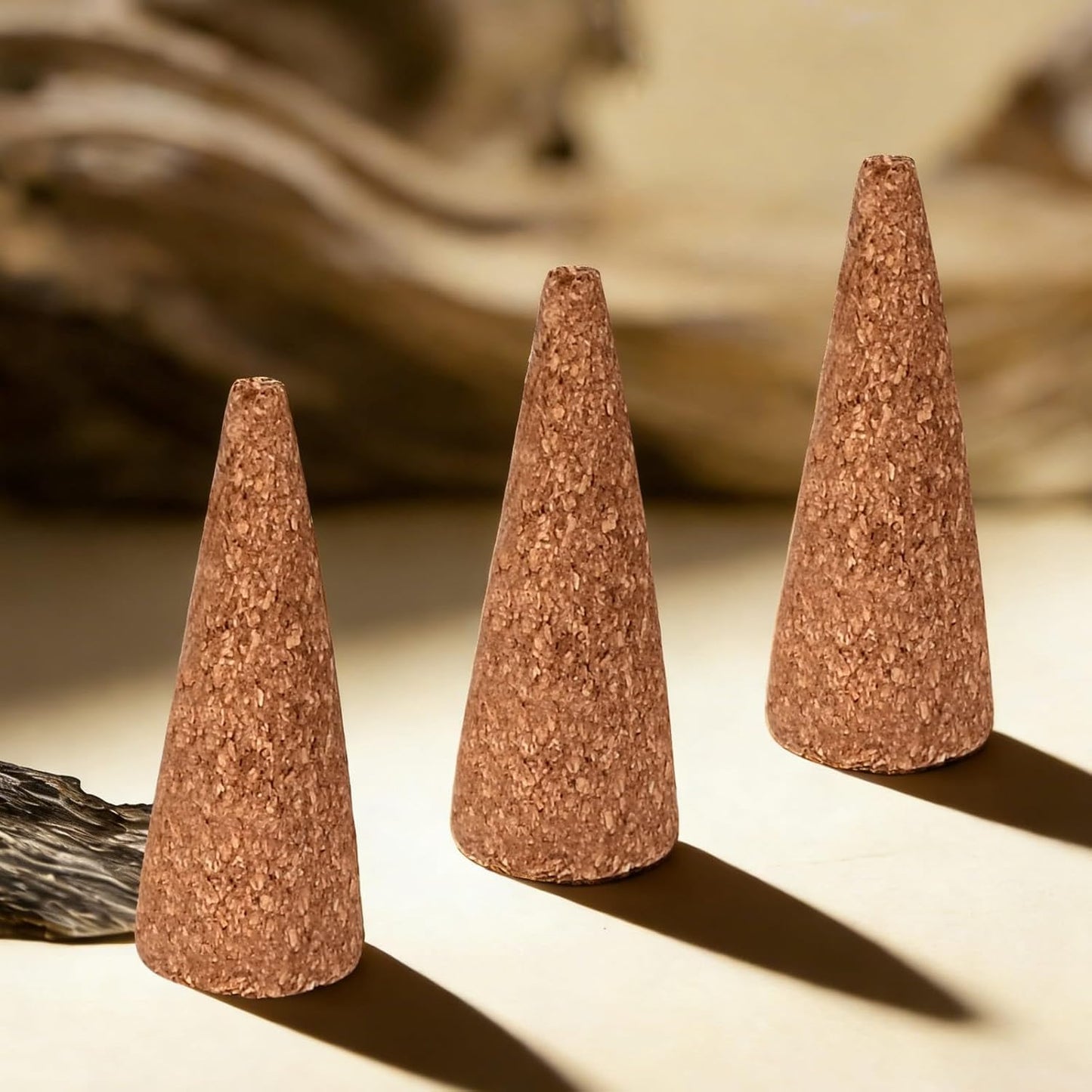 Palo Santo Incense Cones 30 Pcs with Holder - Natural Scent for Meditation & Space Cleansing