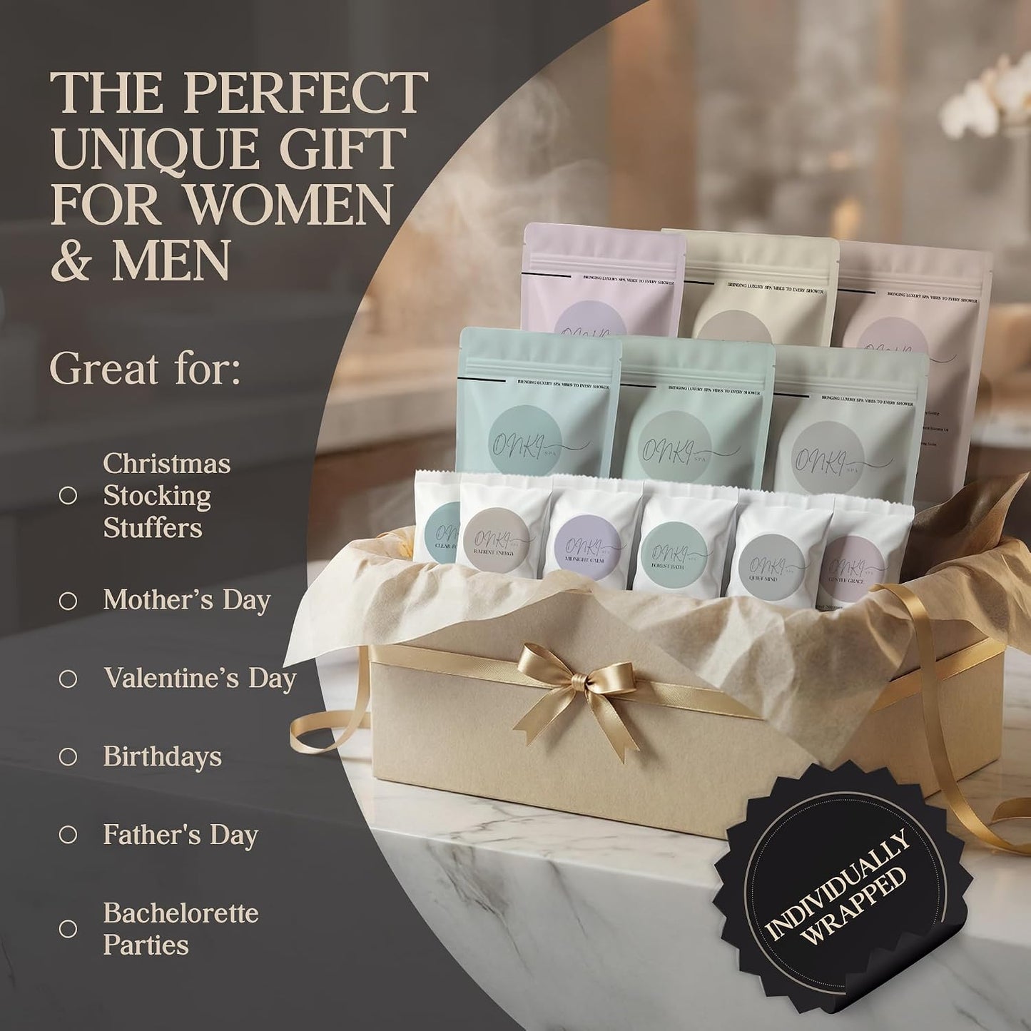 Sandalwood Shower Steamers Aromatherapy 6 Pack – Hinoki Sandalwood Shower Steamer for Relaxation, Self Care & Stress Relief – Woody Spa Shower Bombs for Women & Men, Fathers Day Gift for Dad