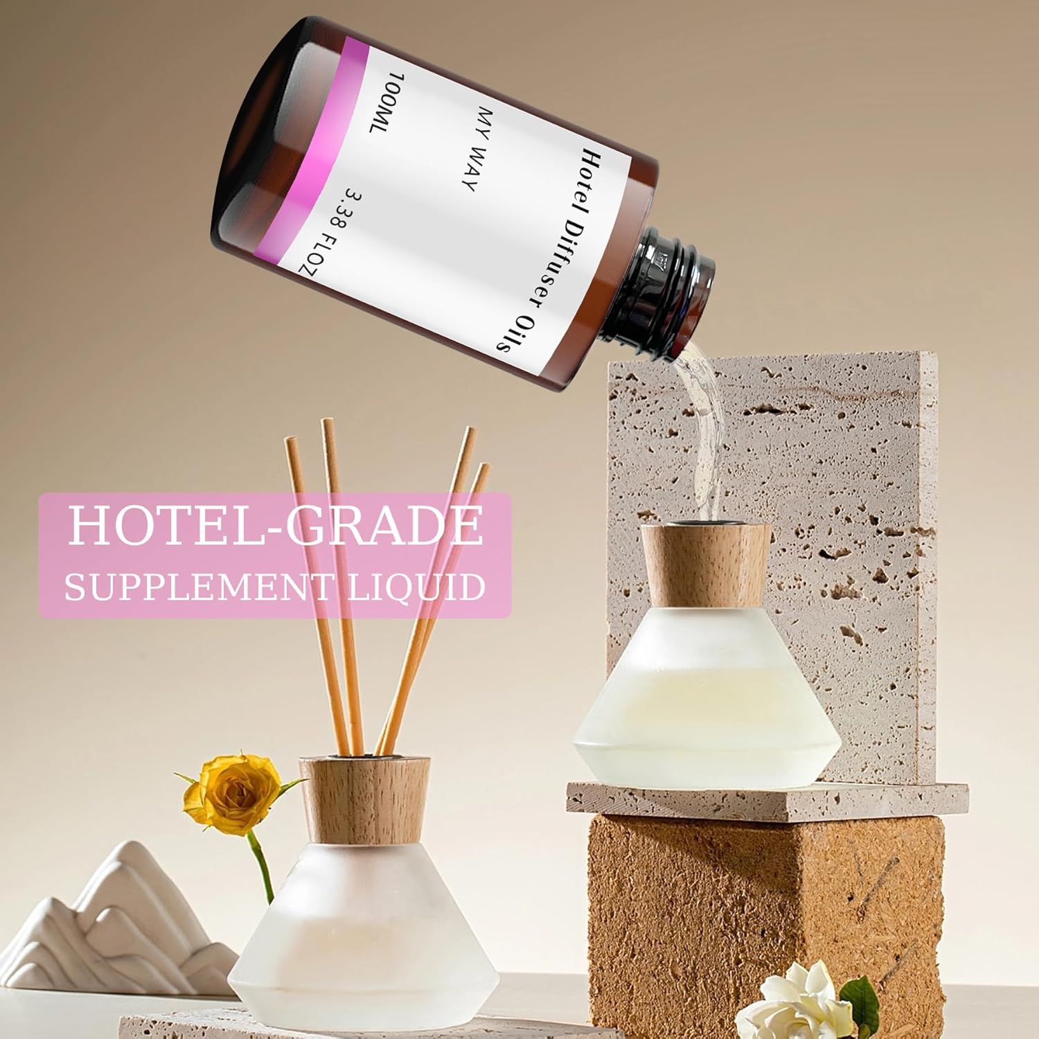 Diffuser Refill Oil Fragrance Oil Inspired by 5-Star Stay- Hotel Fragrance Diffuser Oil & Home Luxury Scents for Aromatherapy Diffuser