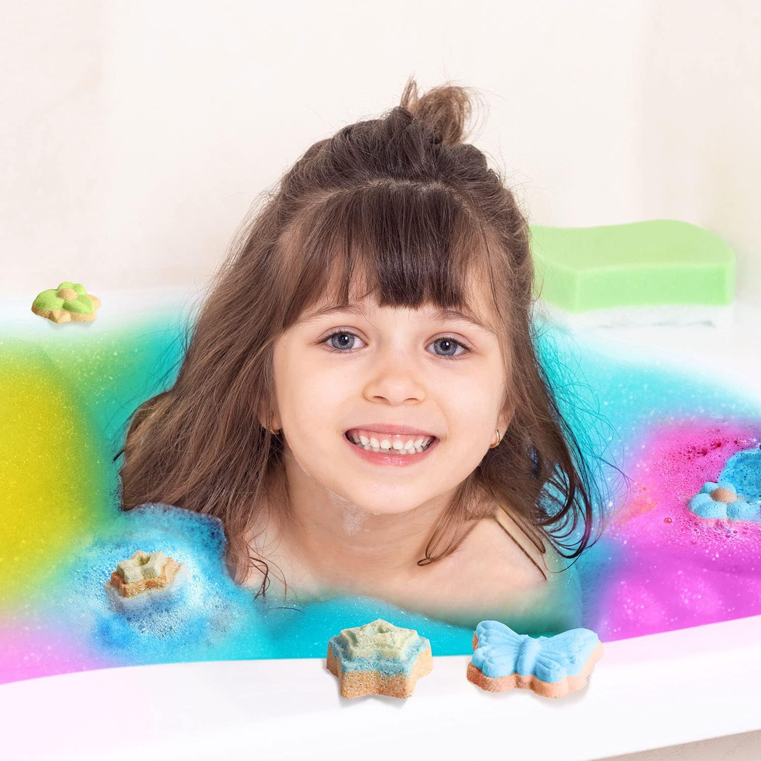 Bath Bombs Science Lab - Create 10 Baths Bombs, Bath Toys for Kids - Great Gifts for Girls Age 8-12, Crafts Kit for Girls, Spa Kit for Girl