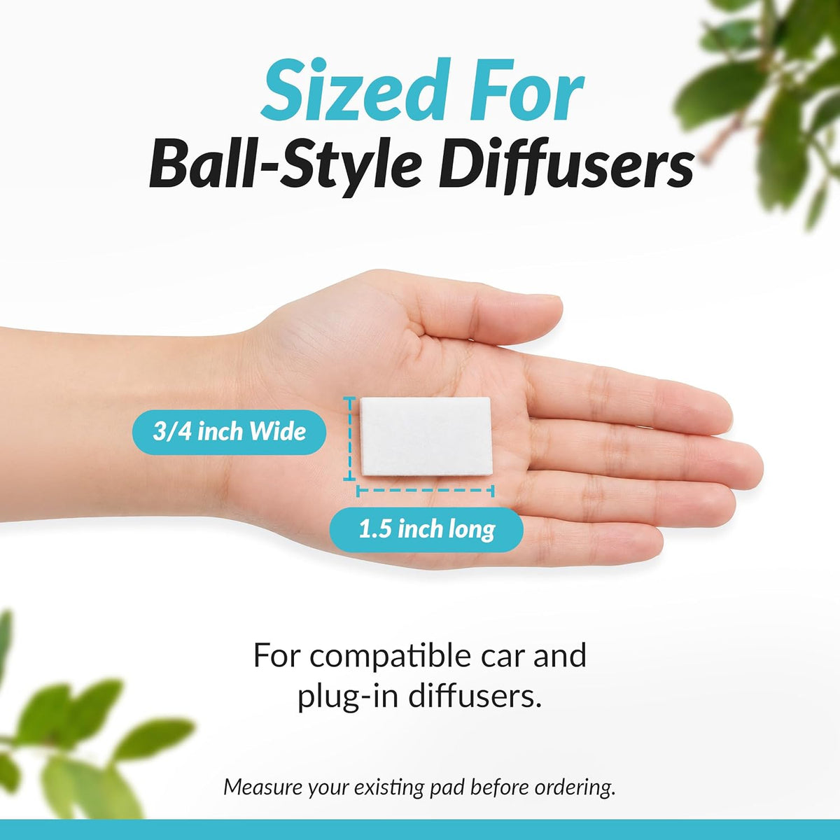 mEssentials Refill Pads for Car Diffuser/Home Ball Plug in Diffuser (20)