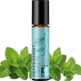 Peppermint Oil Roll on - Pure Peppermint Rollerball Essential Oil Aromatherapy Stick for Headaches - Natural Travel Essential and Pregnancy Must Have for Headaches Energy & Focus Support (1 Pack)