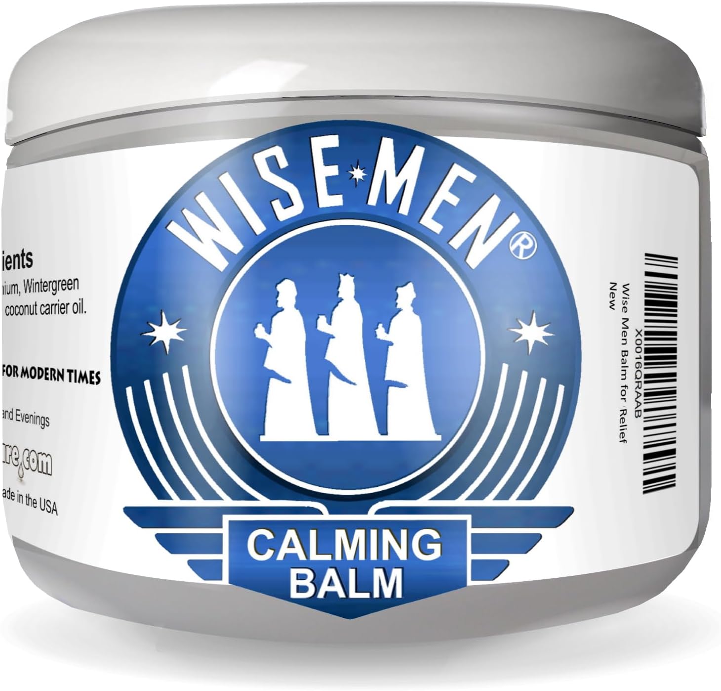 Wise Men Calm Balm - 4 fl oz. Natural Essential Oil Remedy Supports Relaxation and Aromatherapy