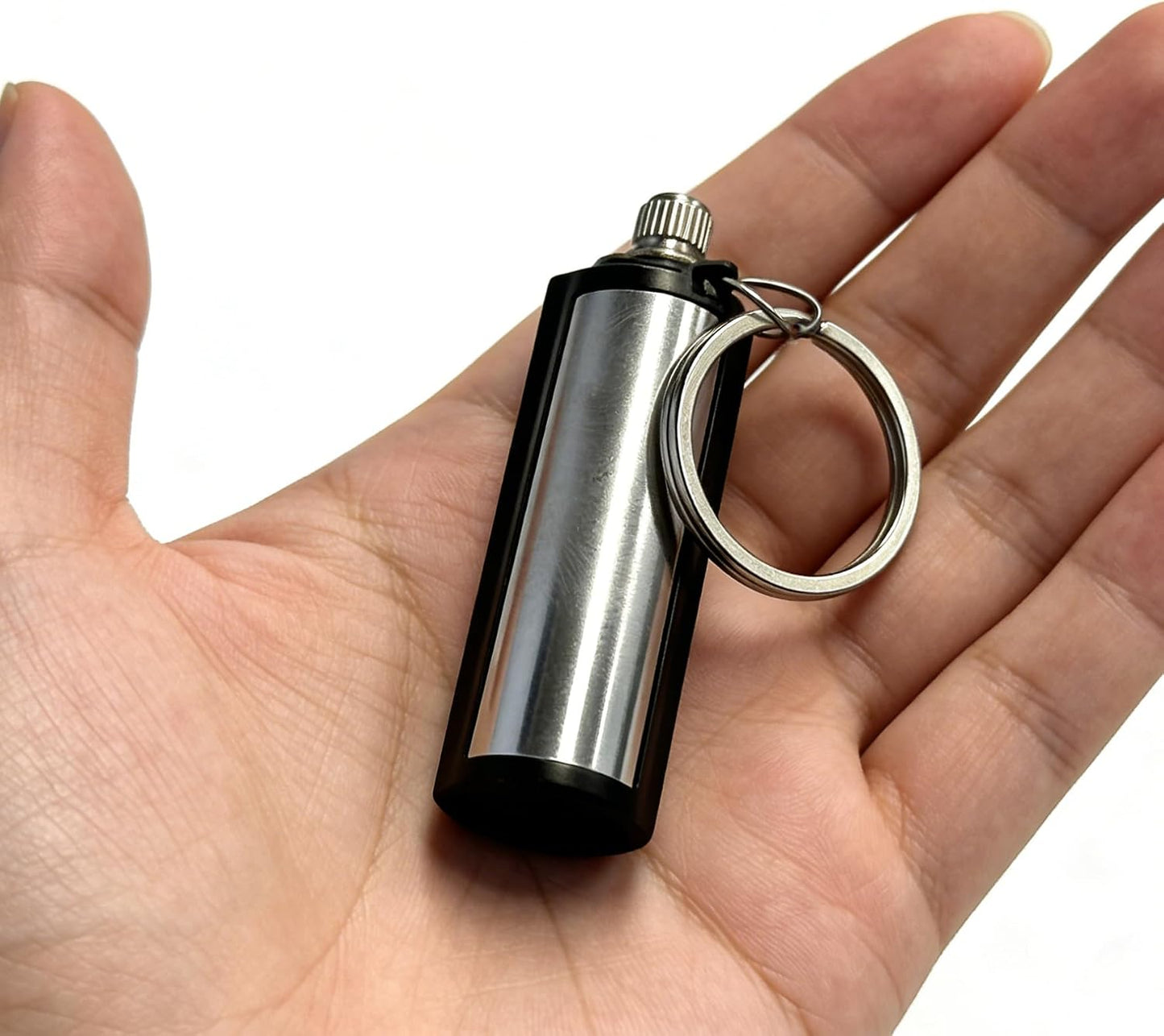 Permanent Match Lighter, Waterproof Matches, Strike Anywhere Matches, Emergency Fire Starter Striker Set, with Metal Keychain, 3 Pack