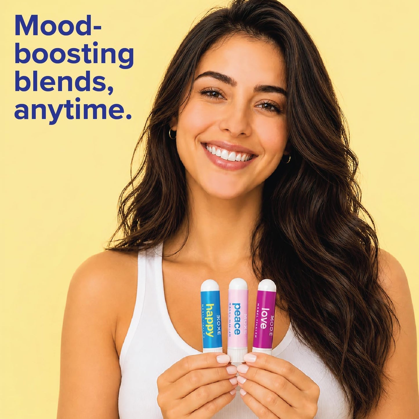MOXĒ Nasal Inhaler Bundle, 8 Essential Oil Blends, Aromatherapy Sticks, Warming & Cooling Fragrances, Undiluted Oil, Natural Ingredients