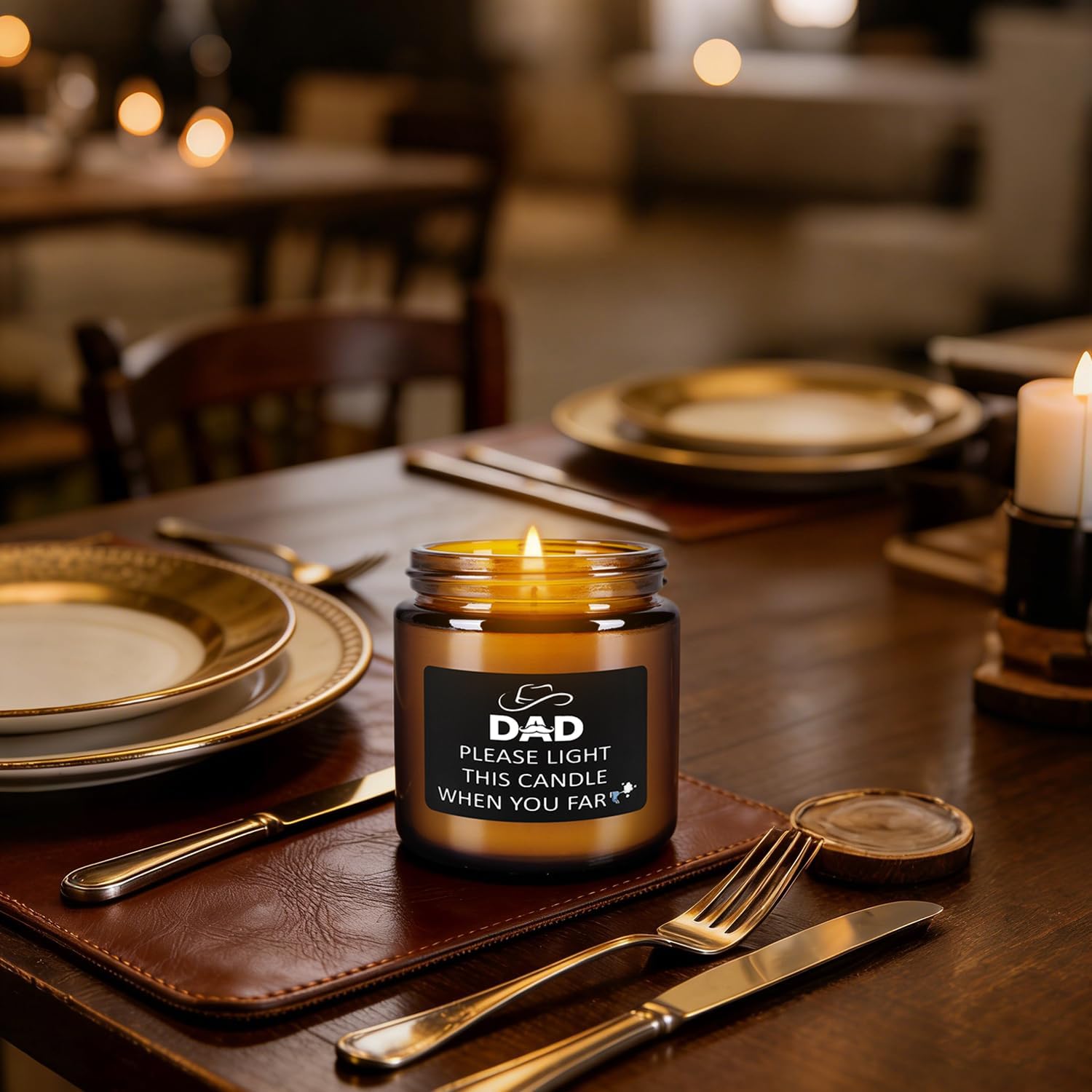 12-Pack Amber Jar Father's Day,Scented Candles, Gift for Dad 3.5oz, Natural Soy Wax and Premium Essential Oils. Ideal for Study Home & Office Aromatherapy.