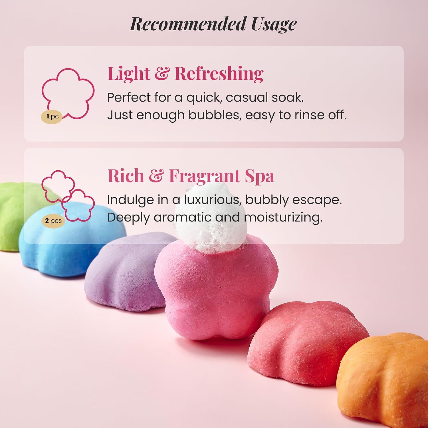 Bubble Bar 10 Pack Set - Moisturizing with 1,500mg Shea Butter, 6 Signature Scents, Gentle Formula for Sensitive Skin, Individually Sealed, Includes Foaming Net, Net Wt. 10.5 oz