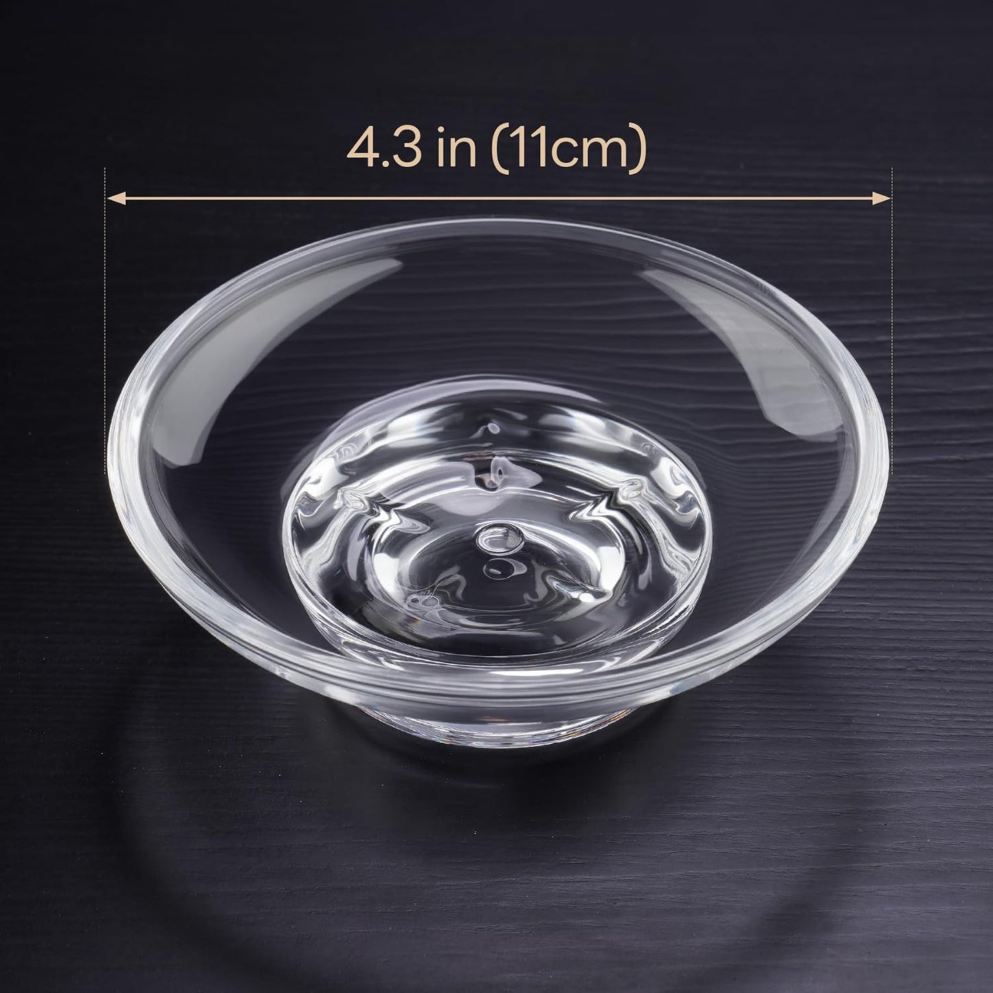 NiHome Glass Shower Steamers Holder, Transparent Aromatherapy Tray Keeps Steamer in Place, Prevents Drain Clogs & Slipping, Safe & Clean Shower Accessory, Compact & Functional Minimalist Design