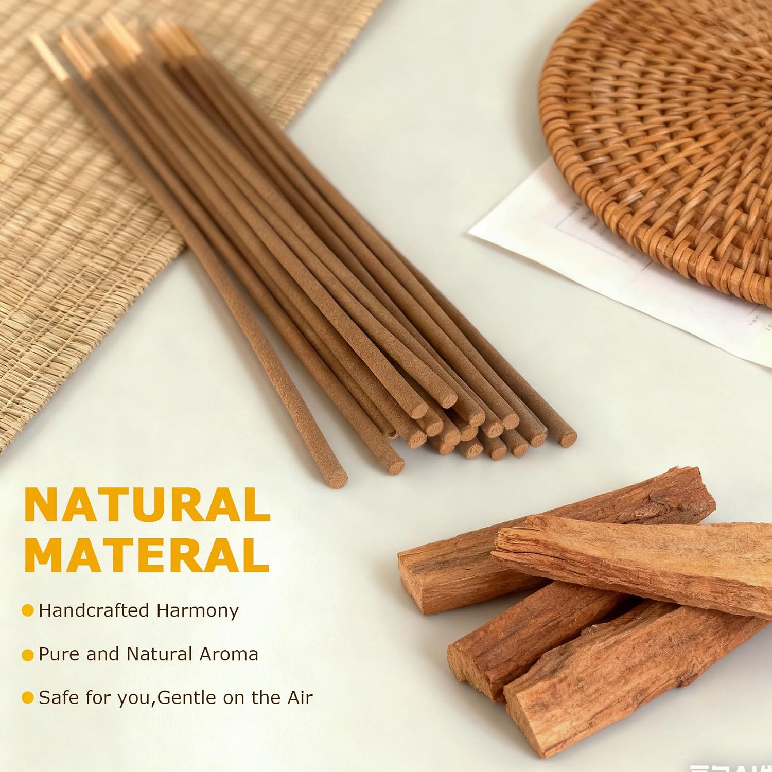 Incense Sticks Sandalwood Traditional Natural Inciensos Aromaticos para La Casa Great for Meditation and Stress Relief 120 Sticks