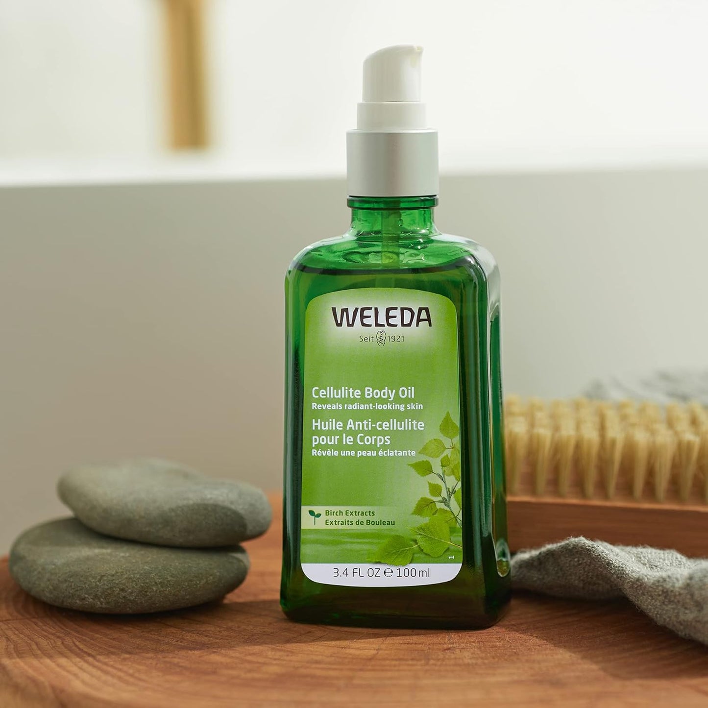 Weleda Birch Cellulite Body Oil 3.4 Fluid Ounce, Plant-Rich Oil with Birch, Rosemary and Jojoba