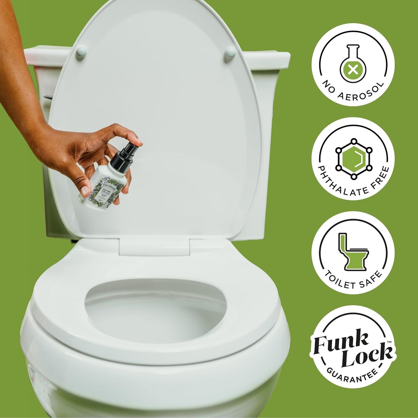 Poo-Pourri Before-You-Go Toilet Spray, Bamboo Rain, 2 Fl Oz, Up to 100 Uses, Bathroom Odor Deodorizer with Essential Oils for Home or Work, Travel Essentials, TSA Approved Size, Bamboo & Fresh Grass