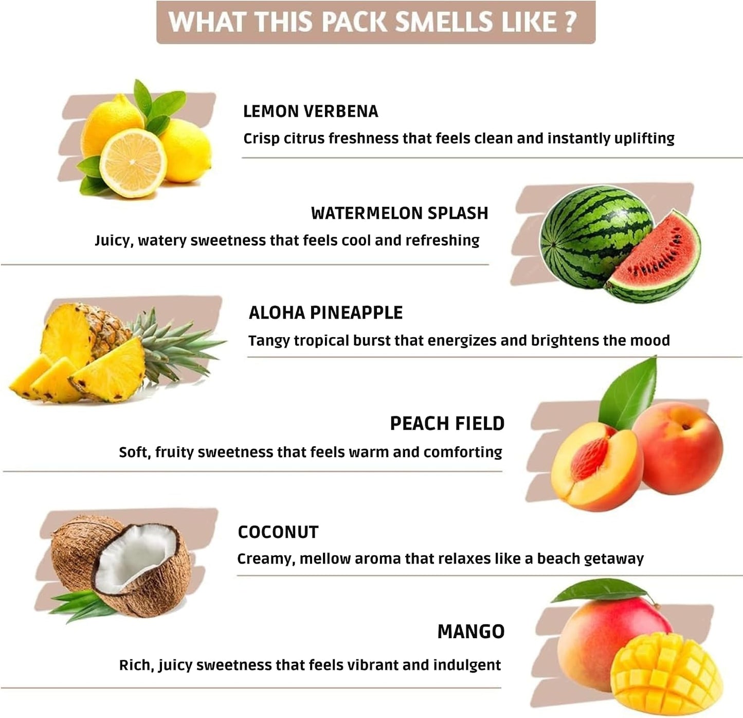 Folkulture Incense Cones (60 Cones) | Set of 6 Summer Vibes Fruit Incense Cones for Air Freshener, Relaxation, Aromatherapy Gifts | No Charcoal,Organic,Non Toxic Citrus,Coconut,Mango Inscents-Cones