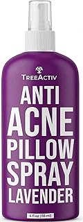 Anti-Acne Pillow Spray, 4 fl oz, Lavender Sleep Spray, Pure Lavender Essential Oil Air Freshener, Pillow Linen Spray for Bedding, Aromatherapy, 1000 Sprays