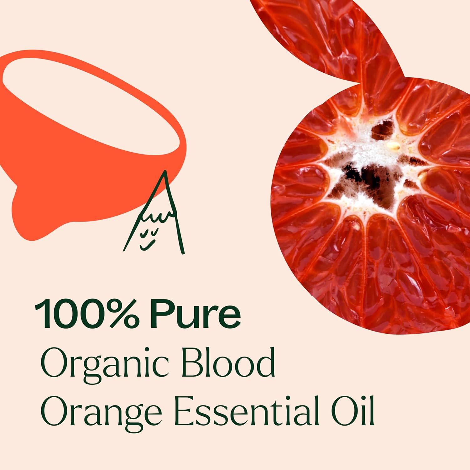 Plant Therapy Blood Orange Organic Essential Oil 10 mL (1/3 oz) 100% Pure, Undiluted, USDA Certified Organic, Energizing and Uplifting Aromatherapy