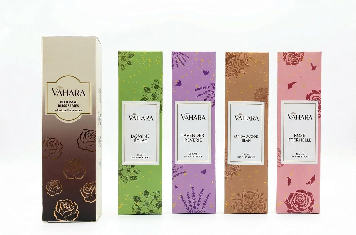 Incense Sticks – Bloom & Bliss Series | Long Burning Brown Batti (45–60 Mins) | Natural Fragrance for Pooja, Meditation, Yoga & Relaxation