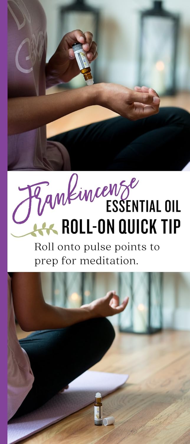 Aura Cacia Aromatherapy Roll-On | Revitalizing Frankincense | 0.31 fl oz. (4 Pack)